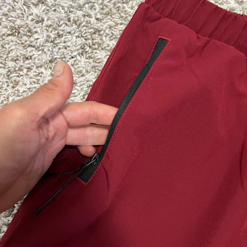 Red Elastic Waist Pants - Picture 8 of 8